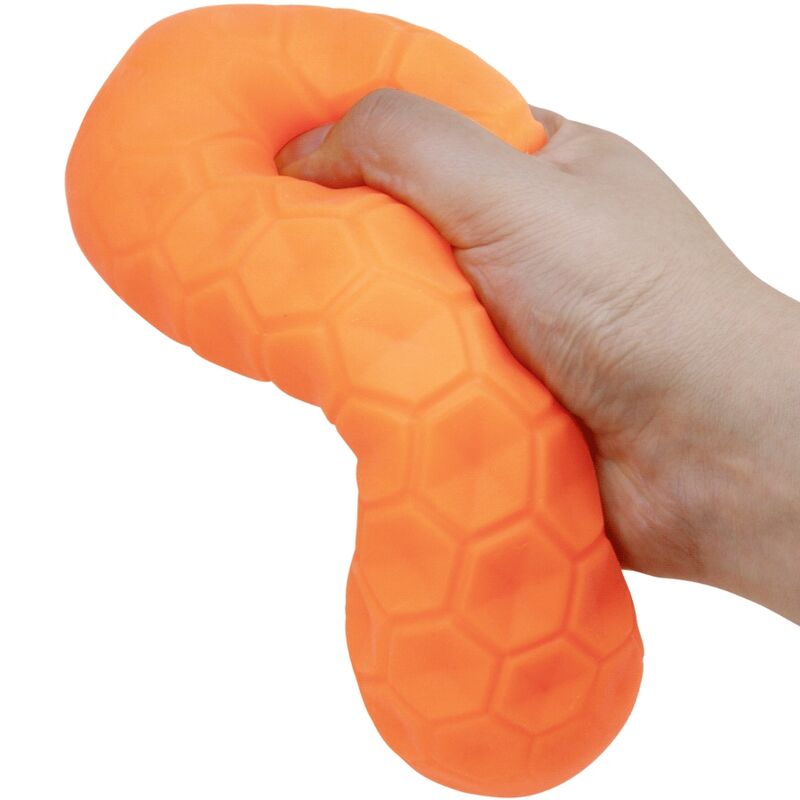 MASTURBATEUR ORANGE A 2 BOULES