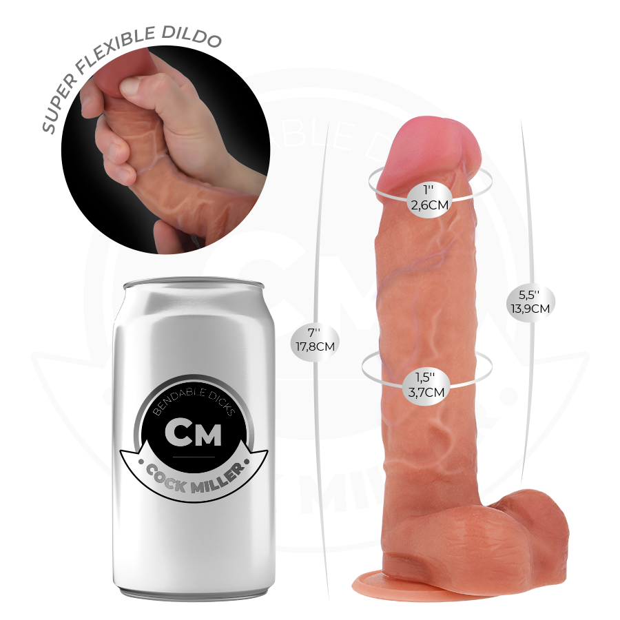 GODE HYPERRÉALISTE ET ARTICULABLE 17,8 CM