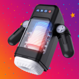 MASTURBATEUR À VIBRATION DE POUSSÉE AVEC FONCTION CHAUFFANTE ET SUPPORT MOBILE